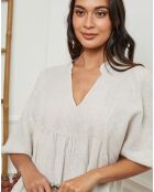 Robe 100% Lin Presty beige