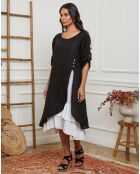 Robe 100% Lin Saxo noire