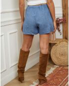Short 100% Lin Jardel bleu indigo
