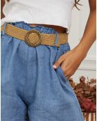 Short 100% Lin Jardel bleu indigo