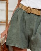 Short 100% Lin Jardel vert kaki