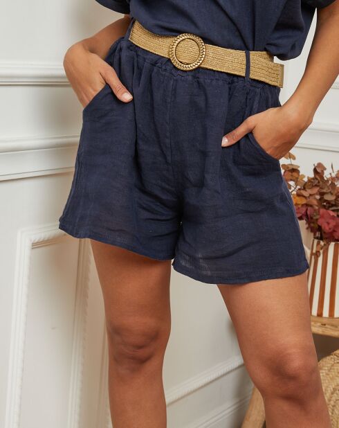 Short 100% Lin Jardel bleu marine