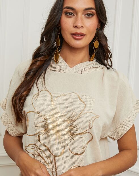 Top Carnaval beige