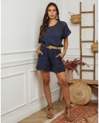 Top Carnaval bleu marine
