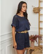 Top Carnaval bleu marine