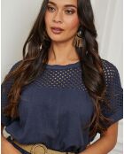 Top Carnaval bleu marine