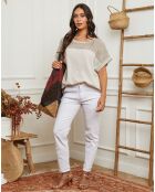 Top Carnaval taupe
