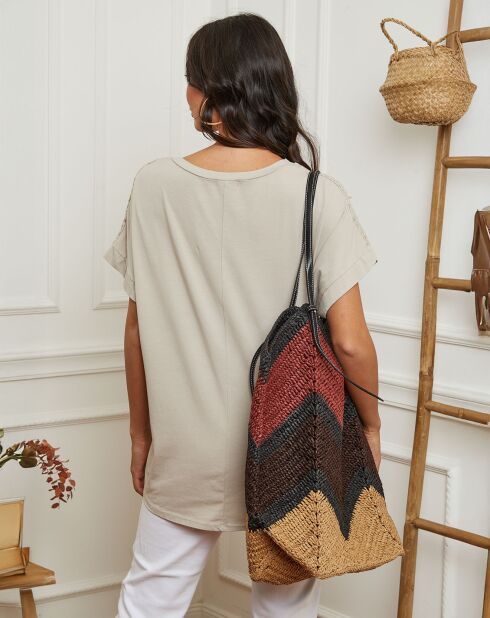 Top Carnaval taupe