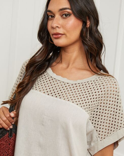Top Carnaval taupe