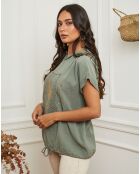 Top Casta vert kaki