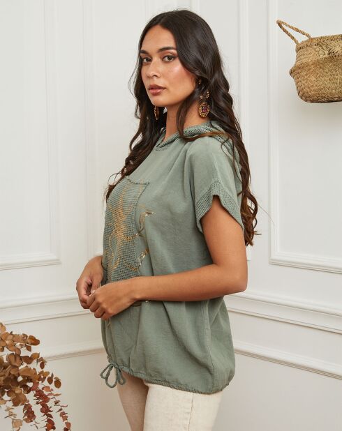 Top Casta vert kaki