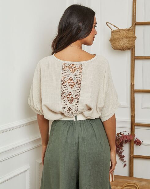 Top Claudine beige