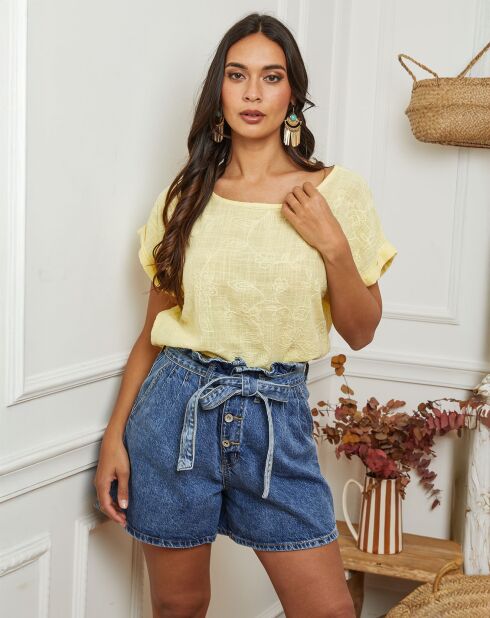 Top Furtive jaune