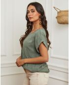 Top Furtive vert kaki