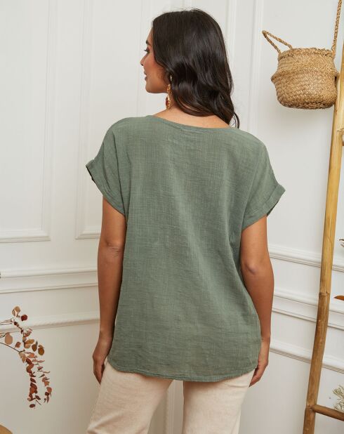 Top Furtive vert kaki