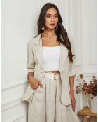 Veste 100% Lin Irdwan beige