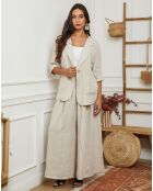Veste 100% Lin Irdwan beige