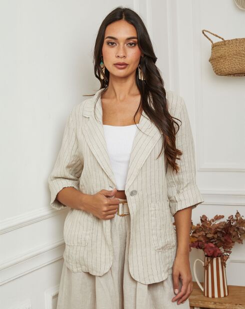 Veste 100% Lin Irdwan beige