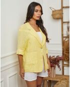 Veste 100% Lin Irdwan jaune