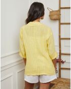 Veste 100% Lin Irdwan jaune