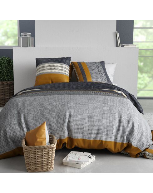 Parure Housse de Couette 3pcs 100% Coton  elka