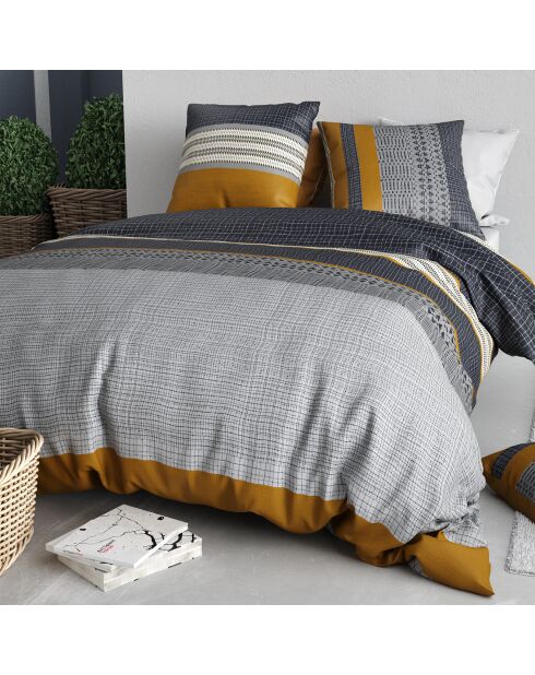 Parure Housse de Couette 3pcs 100% Coton  elka