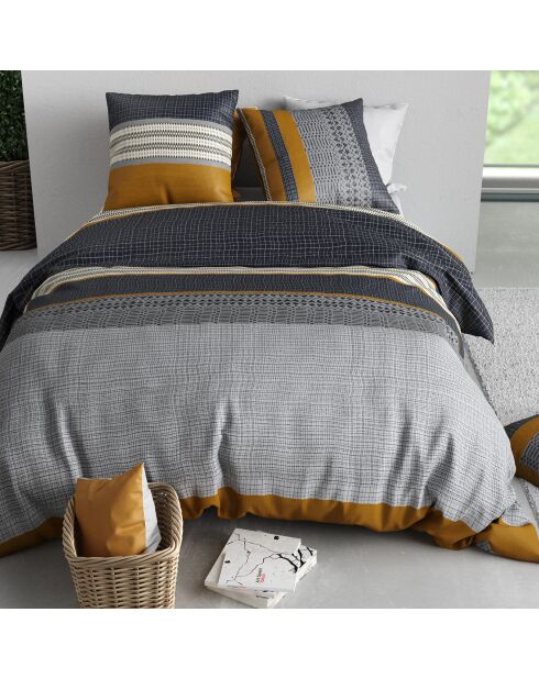 Parure Housse de Couette 3pcs 100% Coton  elka