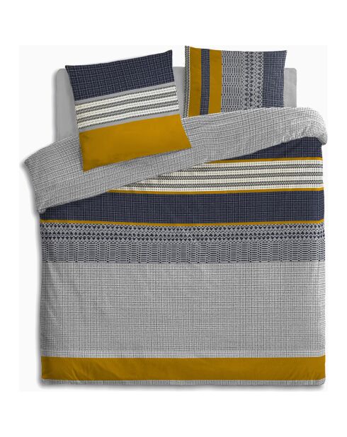 Parure Housse de Couette 3pcs 100% Coton  elka