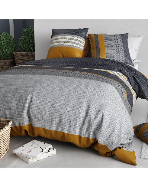 Parure Housse de Couette 3pcs 100% Coton  elka