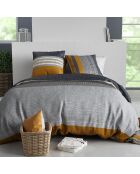 Parure Housse de Couette 3pcs 100% Coton  elka