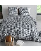 Parure de Couette 3pcs 100% Coton 57fils geo