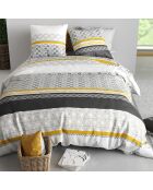 Parure Housse de Couette 3pcs 100% Coton 57fils spira