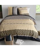 Parure Housse de Couette 3pcs 100% Coton 57fils luxore