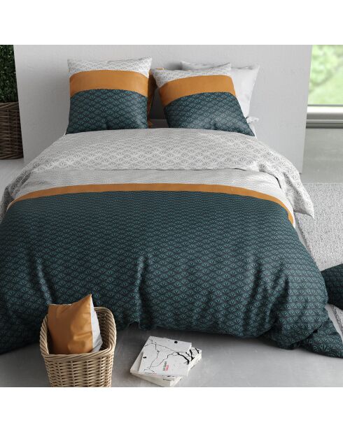 Parure Housse de Couette 3pcs 100% Coton 57fils orus