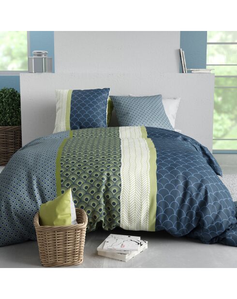 Parure Housse de Couette 3pcs 100% Coton 57fils polo