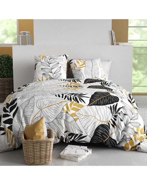 Parure Housse de Couette 3pcs 100% Coton 57fils moana