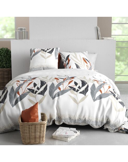 Parure Housse de Couette 3pcs 100% Coton 57fils imanta