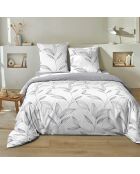 Parure Housse de Couette 3 pcs 100 % Coton 51 Mikano blanche