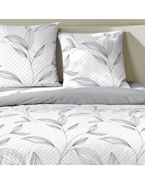 Parure Housse de Couette 3 pcs 100 % Coton 51 Mikano blanche