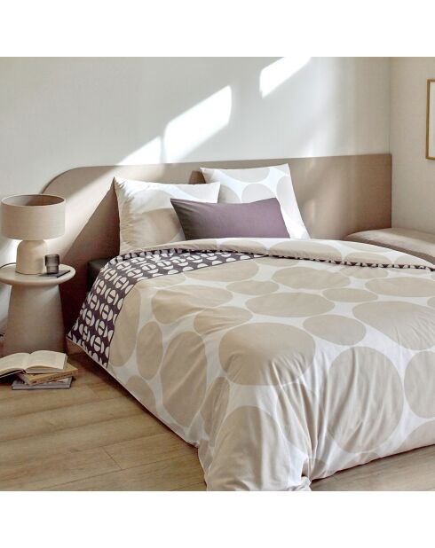 3-teiliges Bettbezug-Set aus 100% Baumwolle, 51 Pito, Weiß