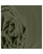Drap Housse en percale de Coton vert