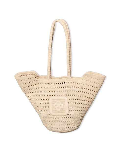 Sac cabas en Raphia Angelo naturel  - 50x36x14 cm