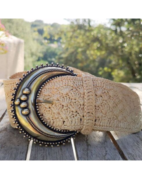Ceinture en Raphia Joy naturel