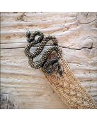 Ceinture en Raphia Serpent naturel