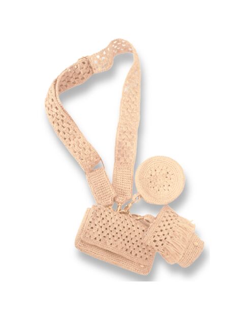 Sac bandoulière en Raphia Geo naturel