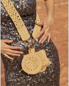 Sac bandoulière en Raphia Geo naturel 