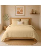 Housse de Couette 100% Gaze de Coton Lavé ecru naturel