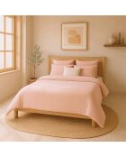 Housse de Couette 100% Gaze de Coton Lavé rose lotus