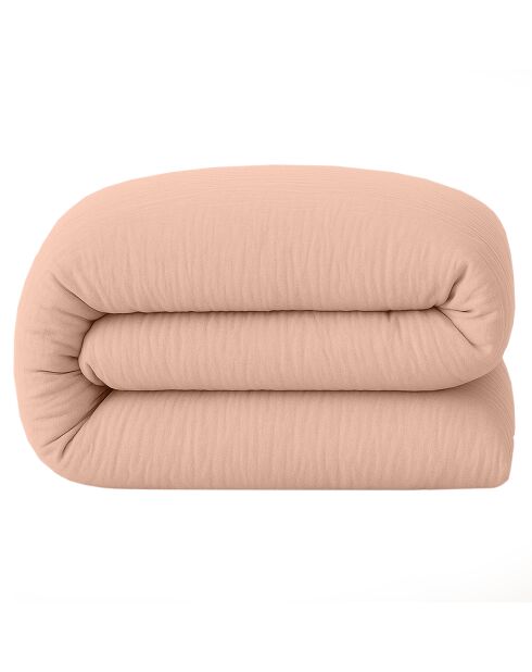 Housse de Couette 100% Gaze de Coton Lavé rose lotus