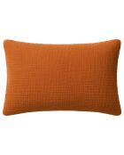 Taie D'oreiller 100% Gaze de Coton Lavé safran mineral|safran